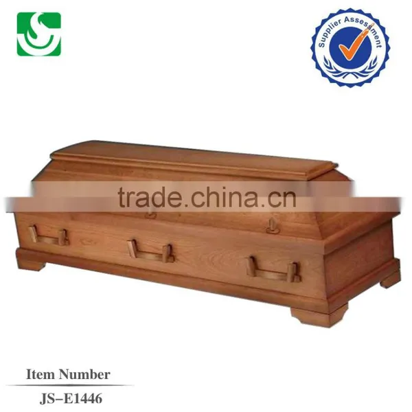 JS-E1446 Germany Cheap Style and Wooden Handles With Professional Lining for Coffin Lining