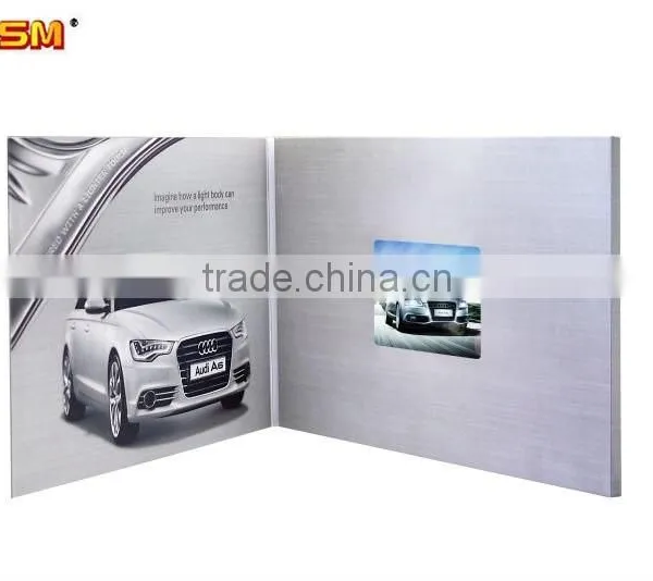 Hot 10 Inch Chrome Paper uv Printing Lcd Video Greeting Card Digital Business Card Video Brochure for Advertising photo-4