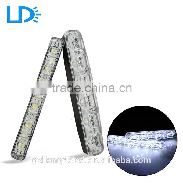 High Brightness 6 LEDS 3 Led Chips Car Lights Led Daytime Running Light