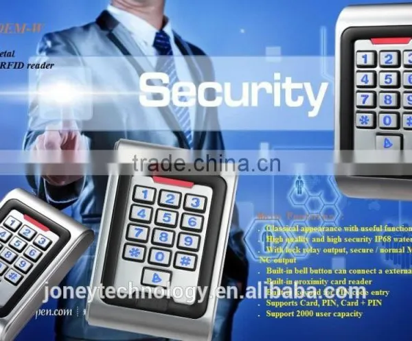 IP68 RFID Mental Waterproof Keypad Standalone Access Control With Backlit photo-5