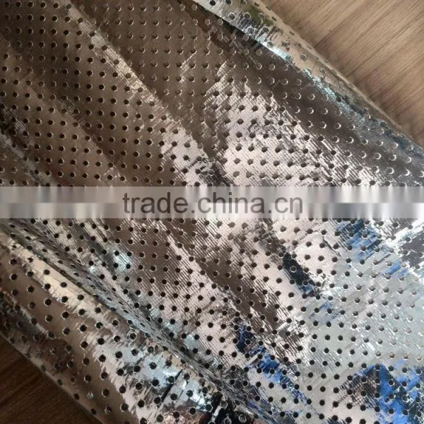 Aluminum Foil Woven Fabric Cloth/Insulating Reflective Woven Foil With Perforation