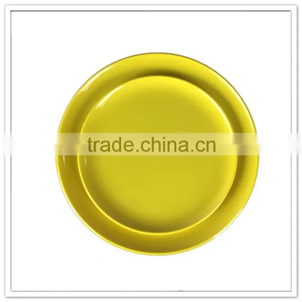 Top Quality Durable Hot Sale Cheap Family Use Solid Color Yellow Conch Shape Plate photo-5