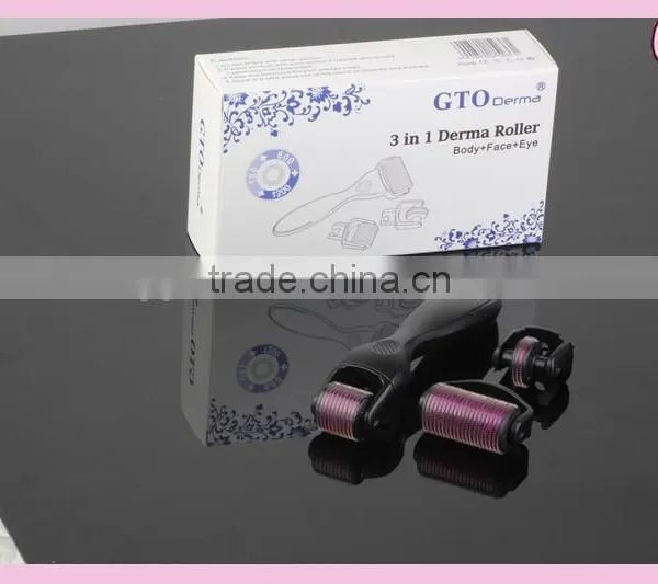 Titanium 3 in 1 Derma Roller for Face Care Dermaroller Manufacturer Price photo-3