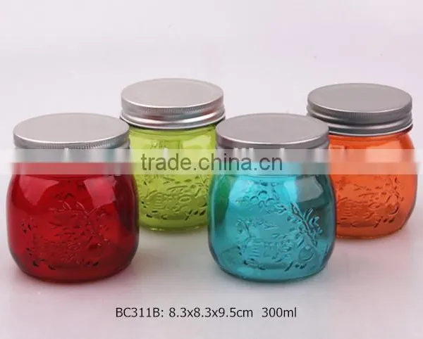 500ml 350ml Glass Mason Jar Sprayed Color photo-4