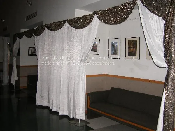 Portable Pipe and Drape Kit for Wedding Backdrop photo-3