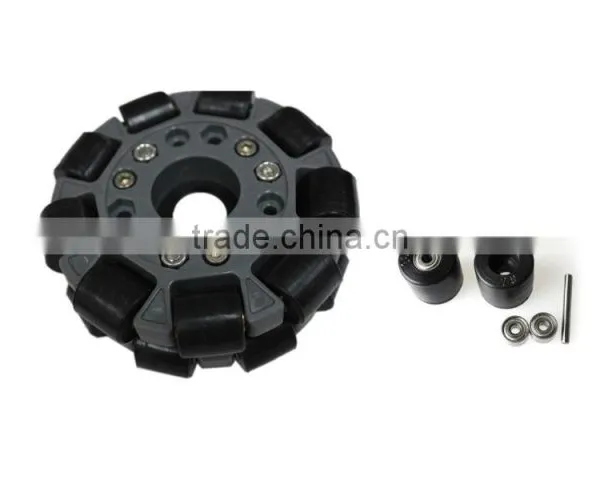 100mm Double Plastic Assemble Robot Omni Wheel W/Bearing Rollers 14041 photo-4
