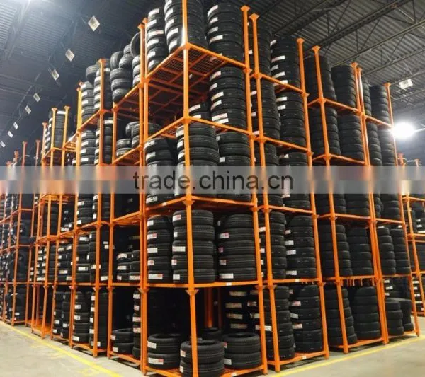 Heavy Duty High Stability Pallet Tire Rack PR2011 With Wire Mesh photo-6