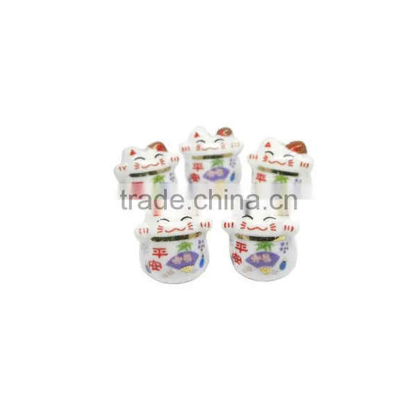 HOT Ceramic Lucky Cat Bead