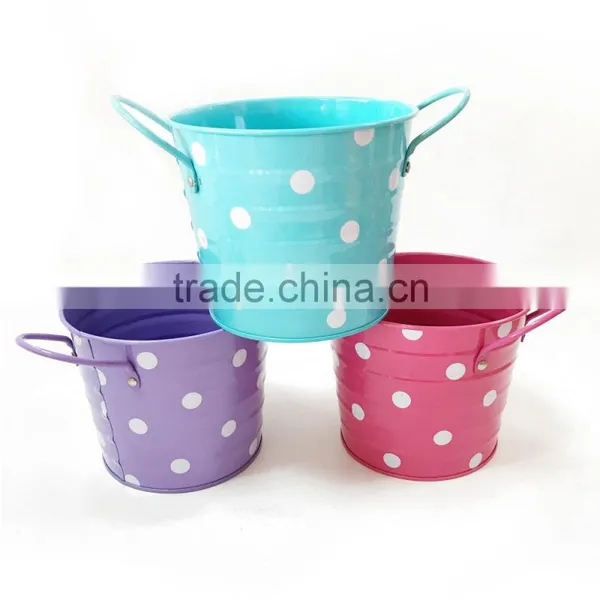 Wedding Packing Mini Tin Buckets Pails With Personalized Sticker photo-3