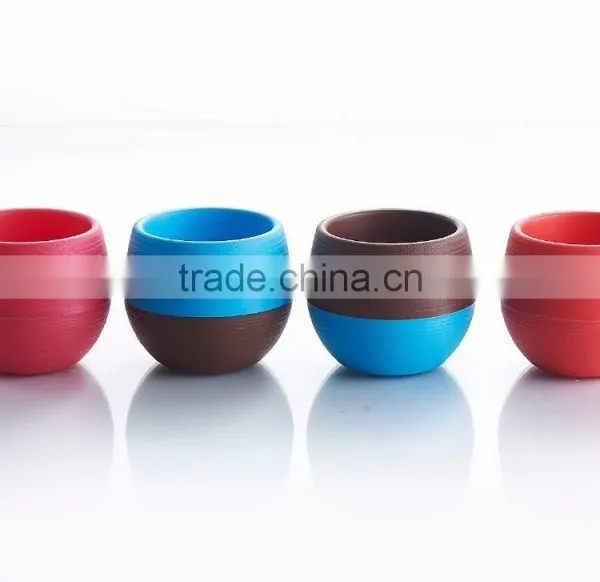 Mini Round Plastic Plant Flower Pot Home Office Decor Planter photo-4