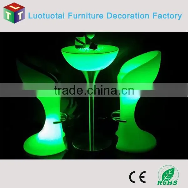 Led High Stool Bar Chair Remote Control 16 Color Change Led Chair/led Bar Stool photo-3