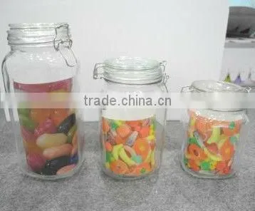 Stocked Home Items Hermetic Glass Jar With Clip Top