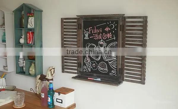 Custom Logo Low Moq Shutter Shape Wooden Window photo-2