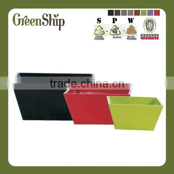 Decorative Large Rectangular and Square Indoor Colorful Painting Planter Box photo-4
