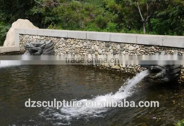 Dragon Head Fountains Marble Sculpture photo-3
