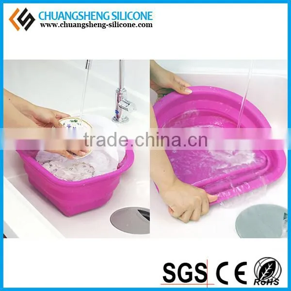 Silicone Fruit Container, Folding Washing Basin photo-2