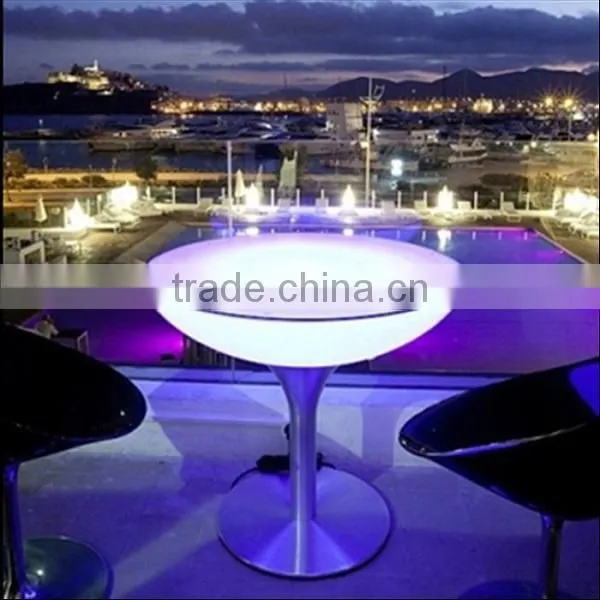 Modern Design Carly Salon and Party Used Shining Decorative LED Round Cocktail Table photo-2