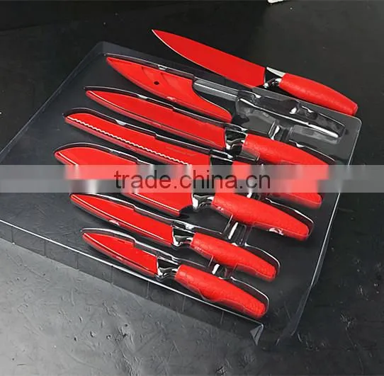 51007 6 Pcs Non-stick Knife Set With Rubber Handle photo-4