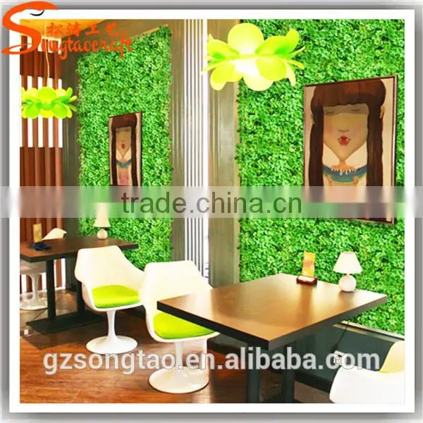 Hot Sale Artificial Green Wall New Design Artificial Geass Wall Plastic Artificial Green Wall photo-3