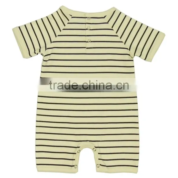 Organic Cotton New Design Striped Baby Rombers With Super Soft Cute Baby Rompers and Comfortable Romper for Babies photo-2