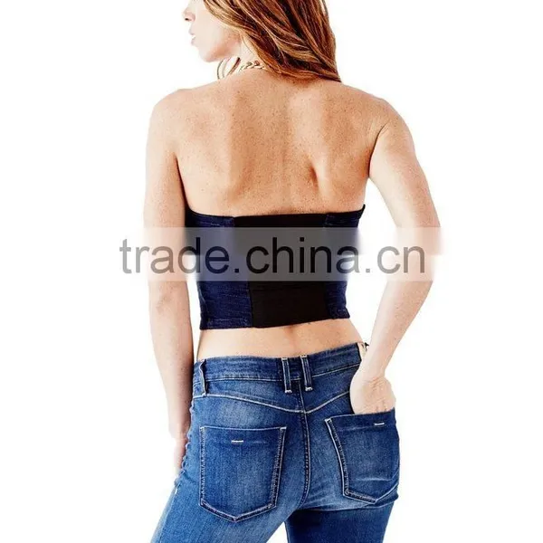 Hot Sale Women's Underwear Latex Waist Trainning Blue Sexy Lingerie Corset photo-3
