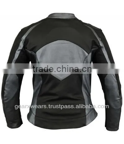 Womens Leather Motorbike Jacket photo-2