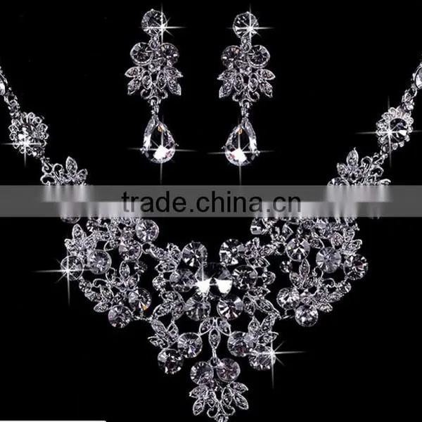 Butterfly Design Crystal Jewelry Set Micropave Setting Crystal Jewelry Set Bling Bling White Crystal Jewelry Set photo-4