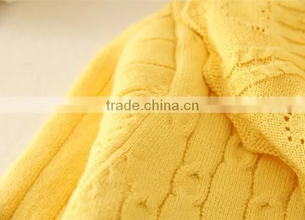 O-neck Kids Knitting Sweater Flower Printting Winter Sweaters for Girls Children Autumn Sweaters photo-4