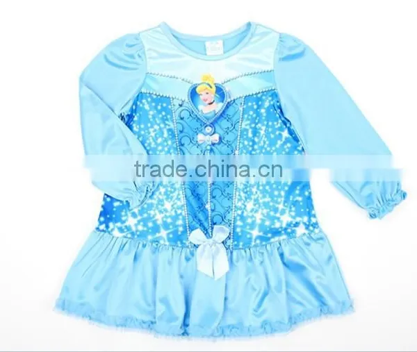 2015 Fashion 100 Polyester Satin Pajama Sleepwear photo-2