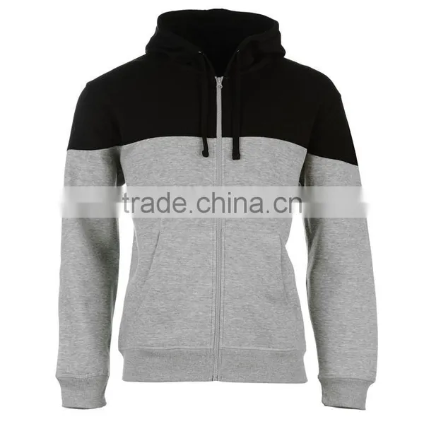 Factory Custom Two Color Plain Cotton Hoodie photo-3