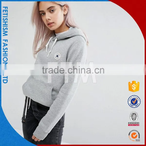 2017 New Fashion Female Hoodie Sweater in Spring and Autumn Korean Style Student Loose Thin Coat Grey Hoodie photo-2