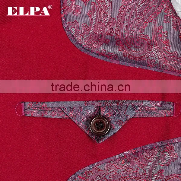 ELPA Designer 3 Piece Kids Wedding Suits Red Wholesale Kids Suits for Boys photo-5