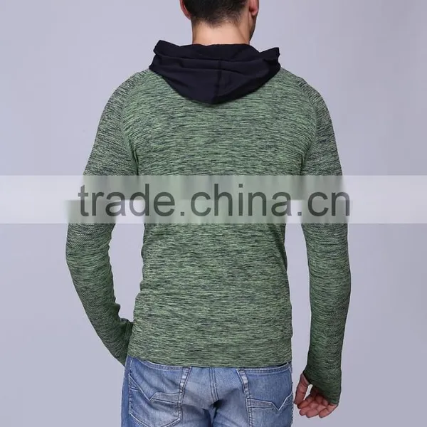 2017 New Seamless Running Zipped Thumb Hole Sport Jacket for Man photo-2