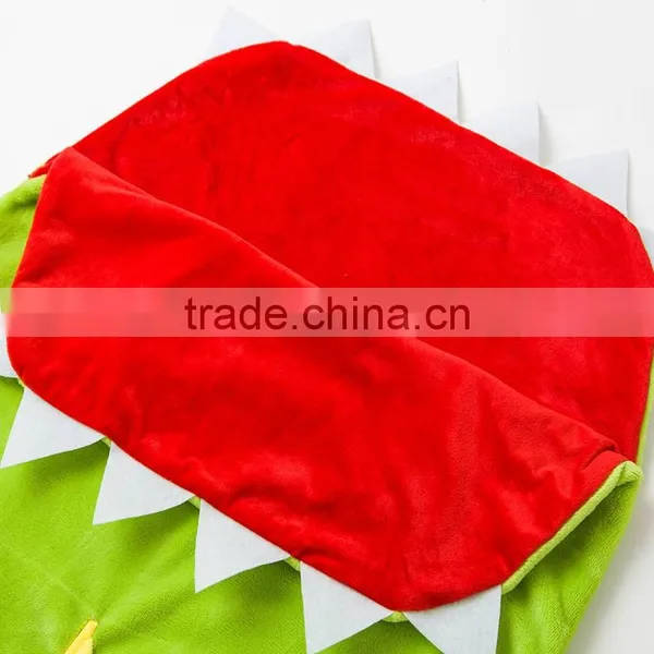 ShiJ Tail Crocodile Blanket Children Sleeping Bag Green photo-4