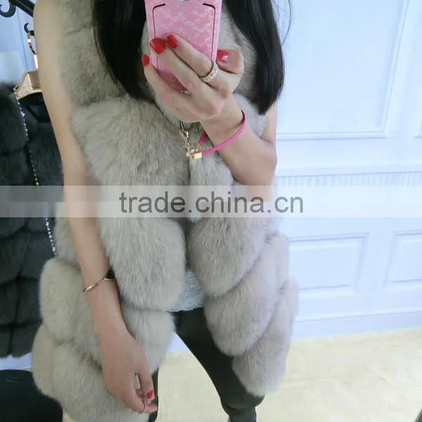Myfur Luxury High Quality Winter Women's Coat Graceful Fox Fur Gilet Fox Fur Vest photo-5