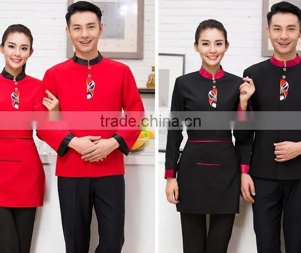 Custom Luxury Men Hotel Receptionist Uniform Designs Hotel Uniform Wholesale photo-4