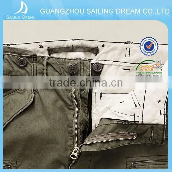 Best Price Pure Cotton Heavy Washed Military Style Cargo Pants photo-3