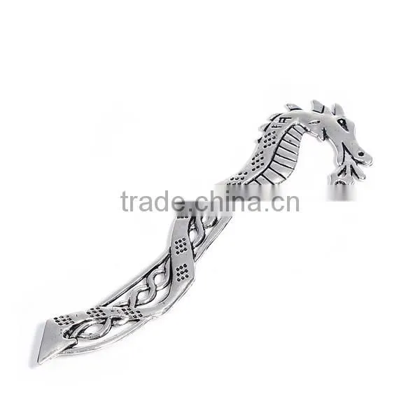 Wholesale Dragon Antique Silver Zinc Based Alloy Bookmark photo-2