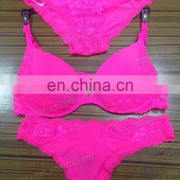 Missadola Wholesale 88% Nylon12% Spandex Women Lace Underwear Latest Sexy Padded Push up Brassiere G-string High Qualtiy Bra Set photo-2