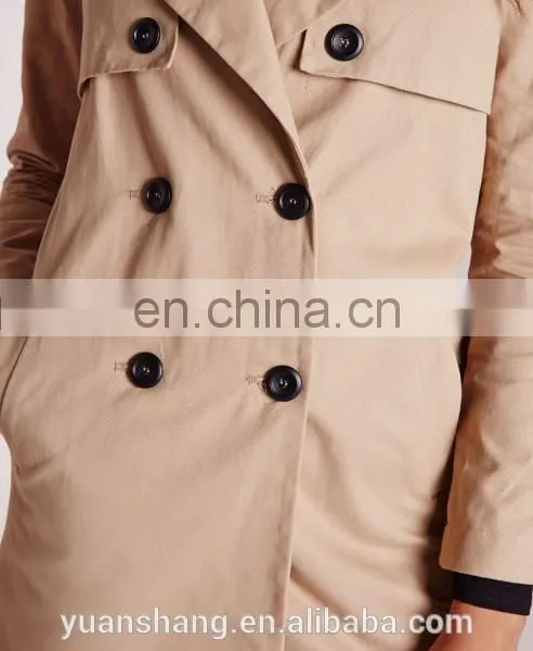High Quality Fashion Women Korean Trench Coat Wholesale photo-6