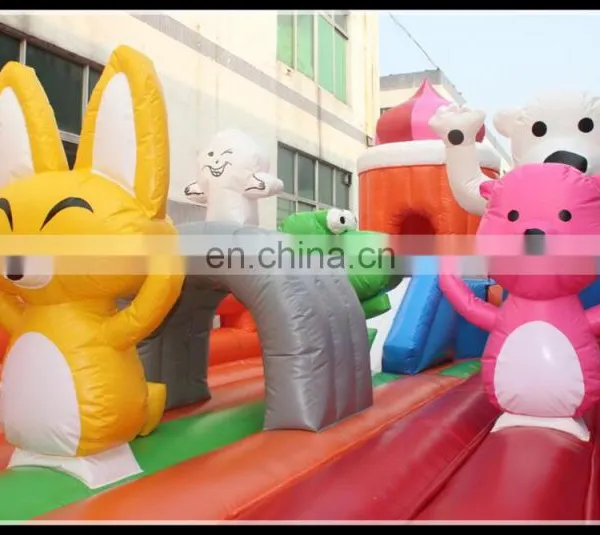 Funny Inflatable Bouncing Castle , Inflatable Pororo Funcity , Inflatable Pororo Amusement Park for Kids photo-2