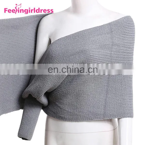 2017 Fashion Black Knitted Winter Woman Latest Design Ladies Sweater photo-3