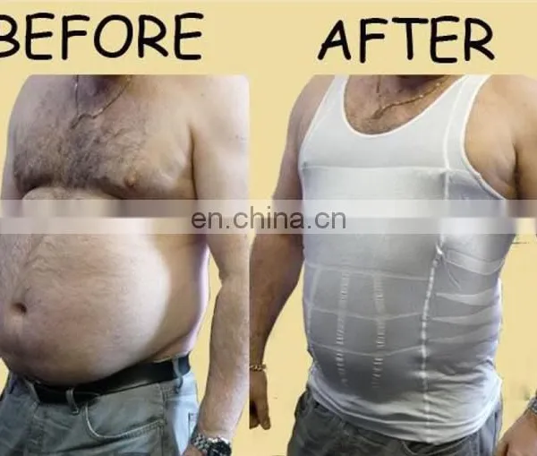 Mens Compression Slimming Weight Loss Compression Vest Tank Top Shirt for Men photo-6