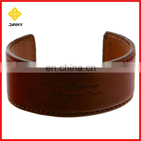 Charming Promotional Custom Leather Bracelet Clasp photo-6