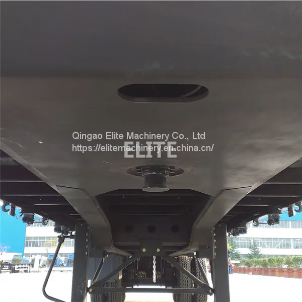 12.5m Container Semi Trailer 40ft 2 Axle Flatbed Trailer for Sale Low Price photo-2