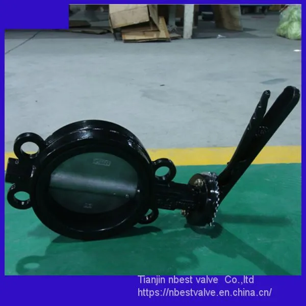 Steel Lever Wafer CI Body Butterfly Valve Coating Proof Corrosion Paint photo-3
