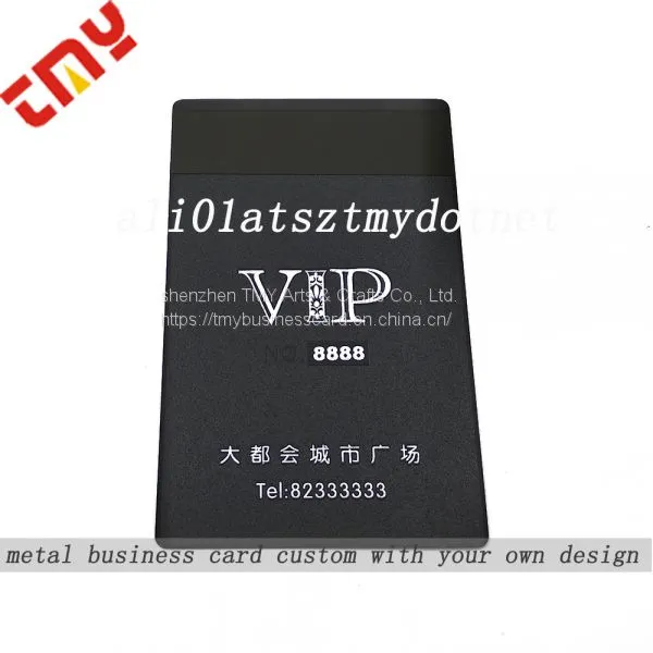 Custom Blank Metal Credit Cards,Black Metal Business Card Printing photo-3