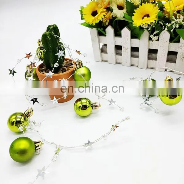 Christmas Decoration Plastic Ball Copper Wire String Light For Home Decoration photo-4