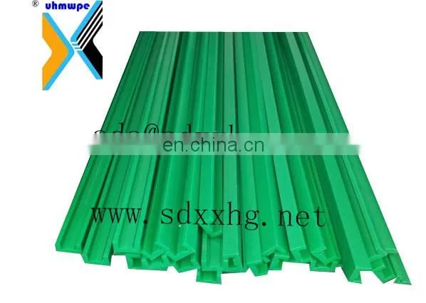 Anti-impact Bars, Pe1000 Guide, Green Uhmwpe Tourist Chain Good Price Bed Rails Blue Uhmw pe Chain Guide Plastic Conveyor photo-2
