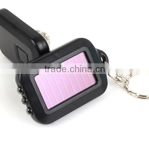 Solar Rechargeable Mini Led Flashlight Keychain photo-5